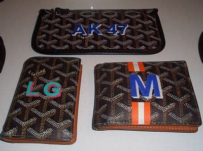 goyard initial stamp options for wallwts|goyard purses.